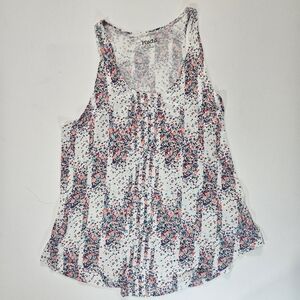 Mudd Tank Top Womens Size Small Multicolor Ditsy Floral Print Flowy Boho Casual